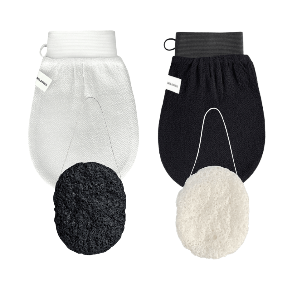 Wildpier™️ Deep Exfoliating Glove and Konjac Sponge Double Bundle